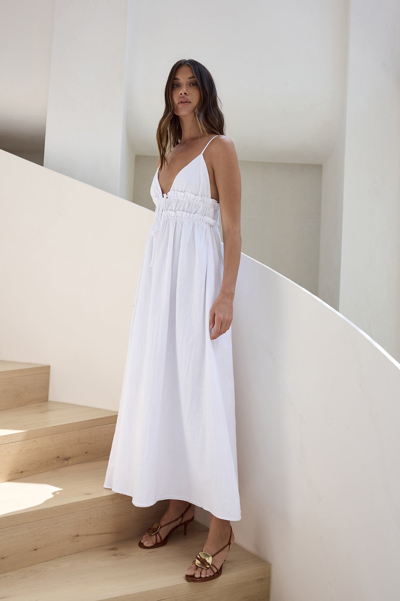 Thinking Of Love Maxi Dress White