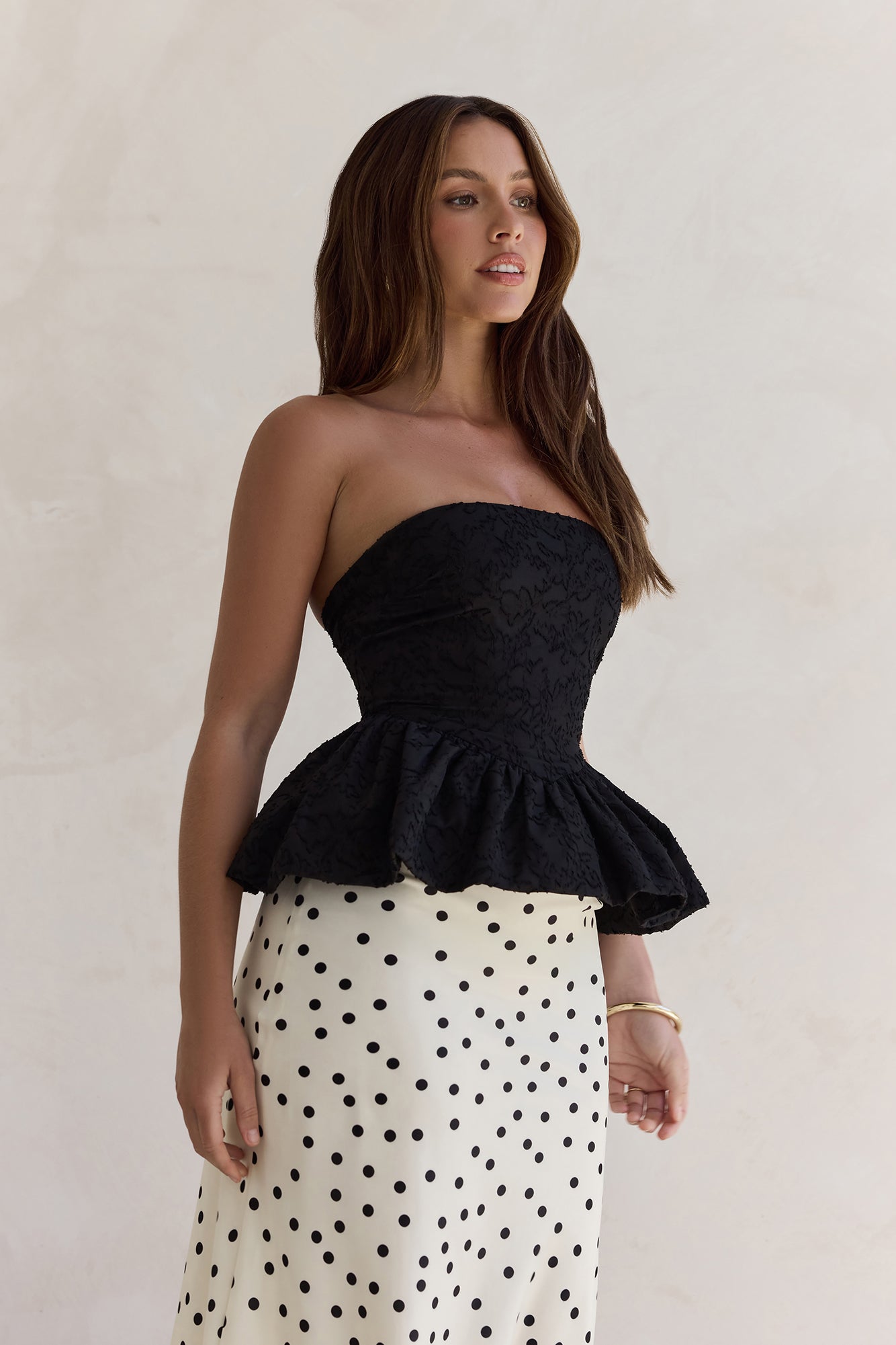 Wardrobe Winner Strapless Top Black