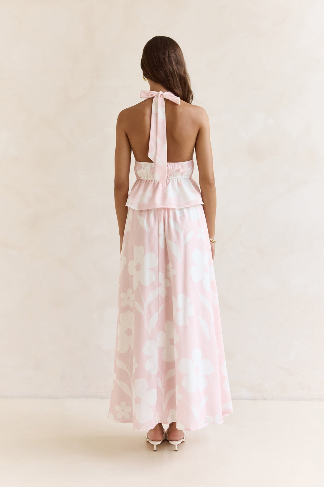 Shining Lights Maxi Skirt Pink
