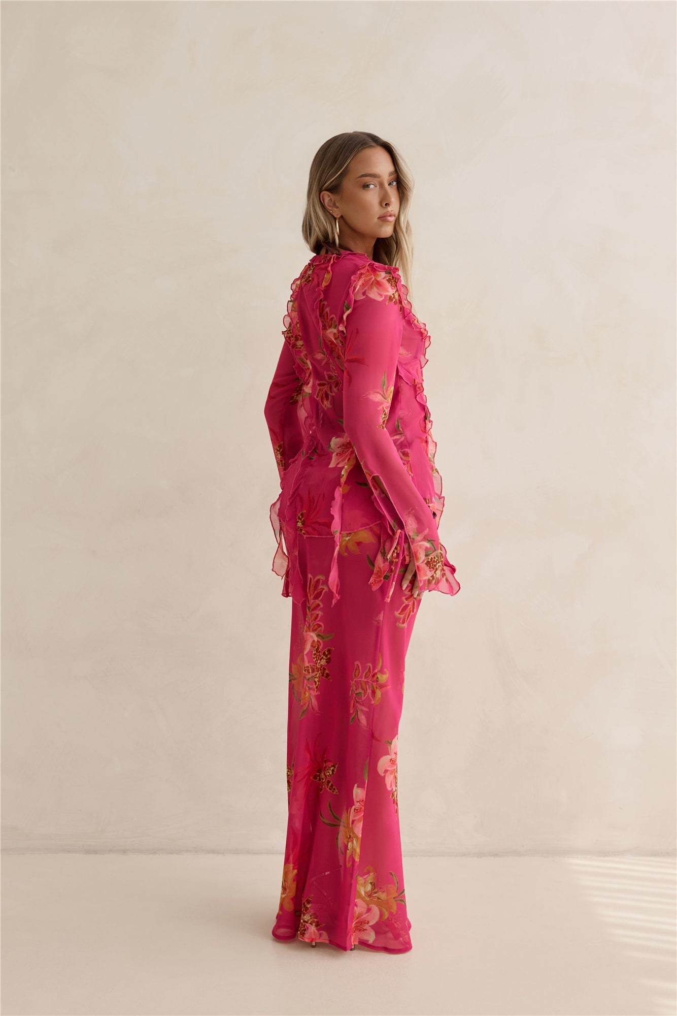 Soft Island Dreams Long Sleeve Top Pink