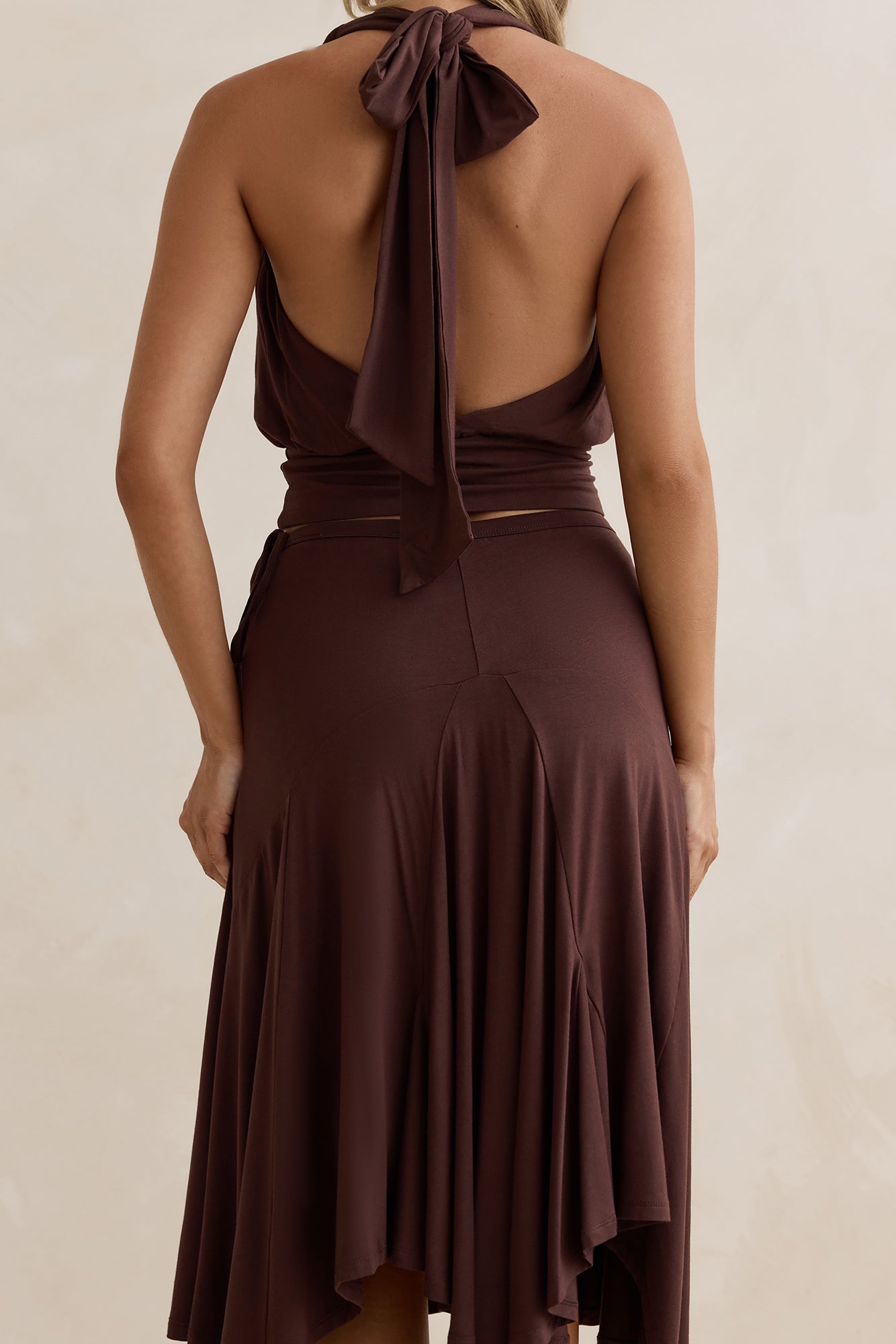 Dreamy Shores Halter Top Brown