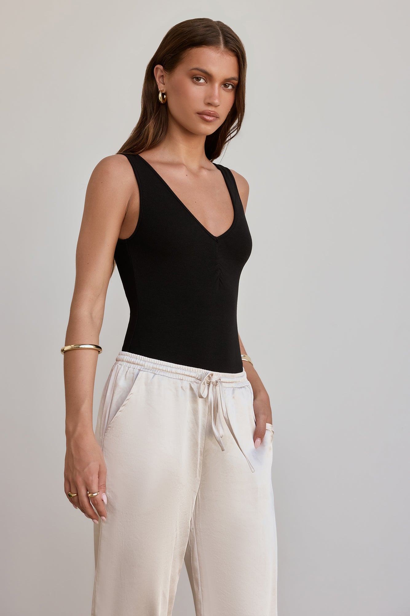 BASE Luxe Rib Effortless Essentials Bodysuit Black