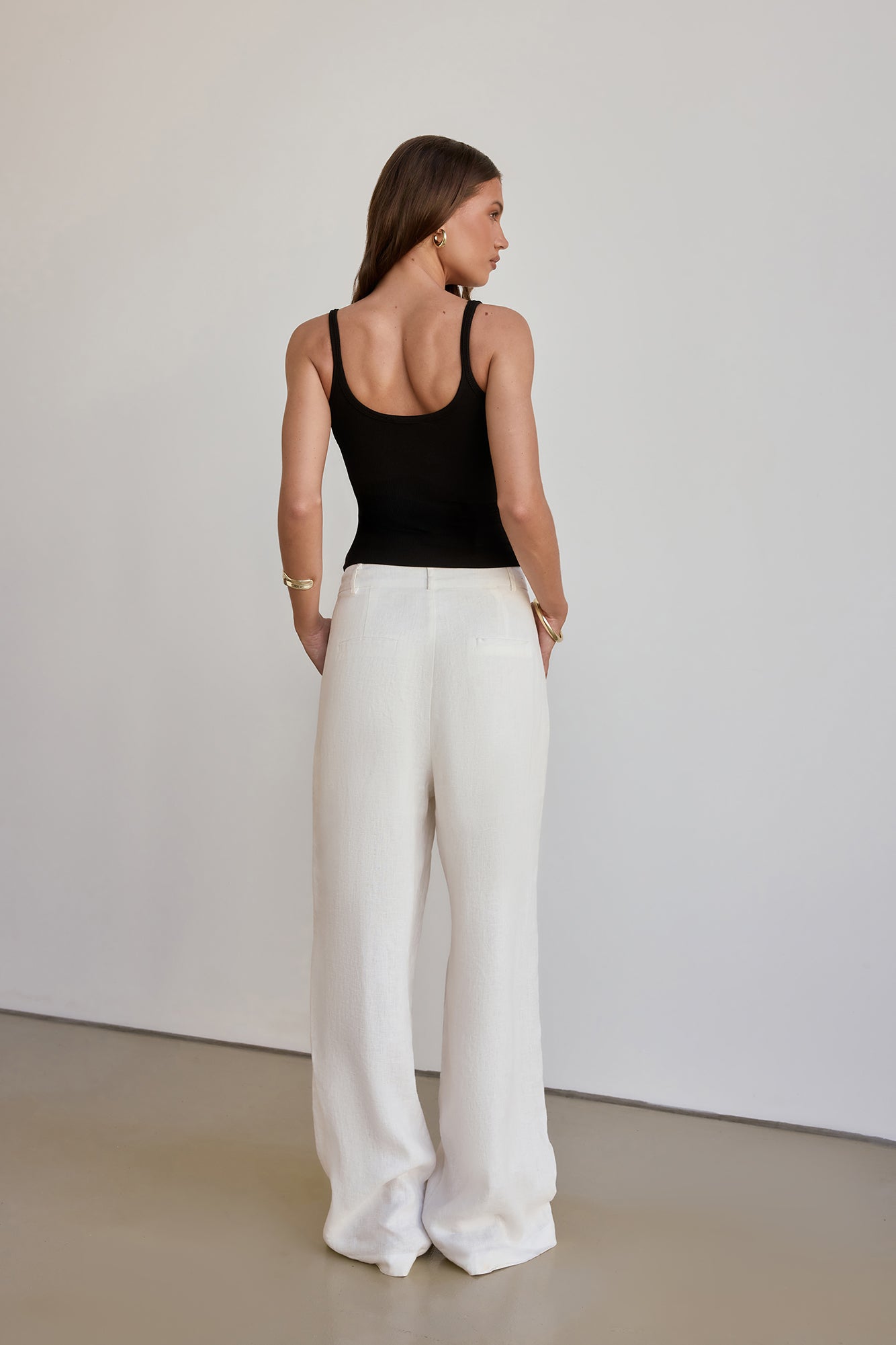 BASE Luxe Rib Weekender Cami Top Black