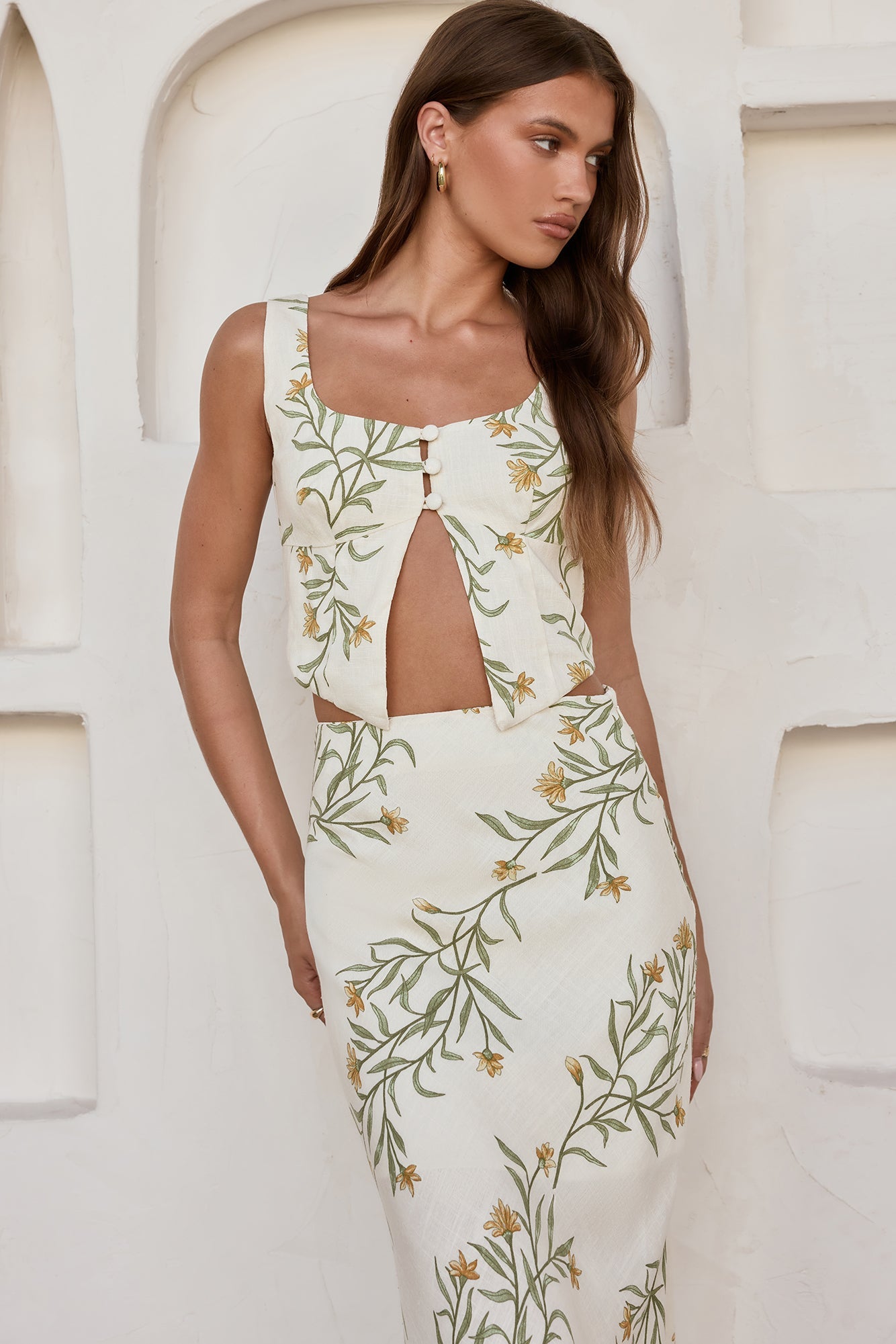 Hopes and Dreams Maxi Skirt Cream