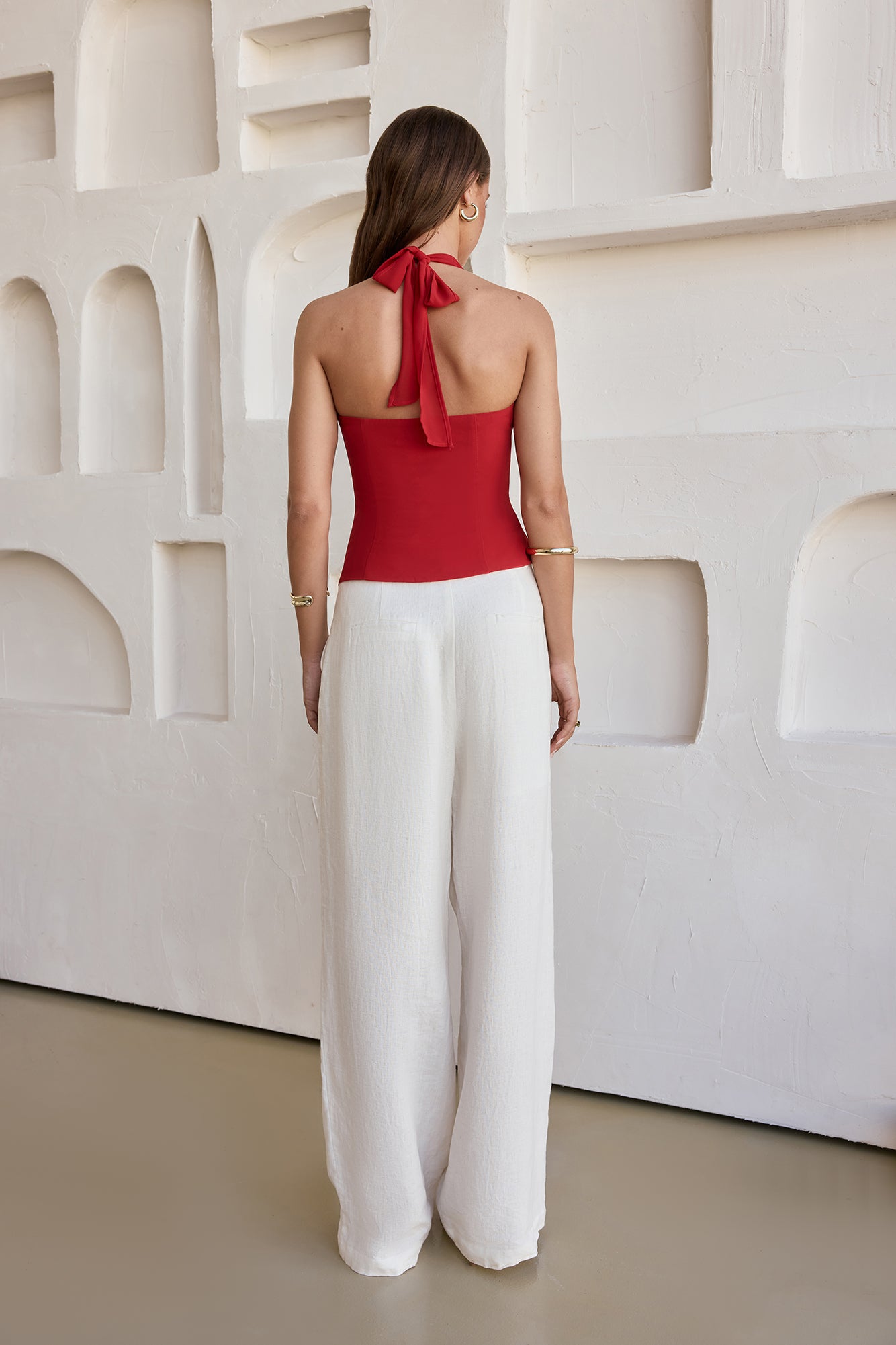 Blazing Suns Halter Top Red