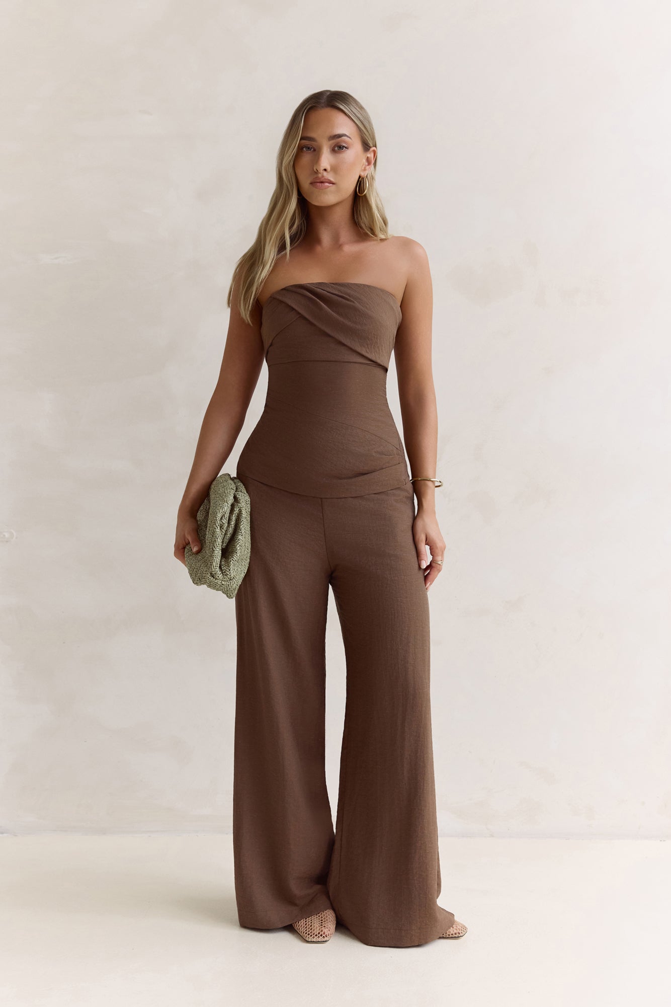 Laidback Lover Strapless Set Brown