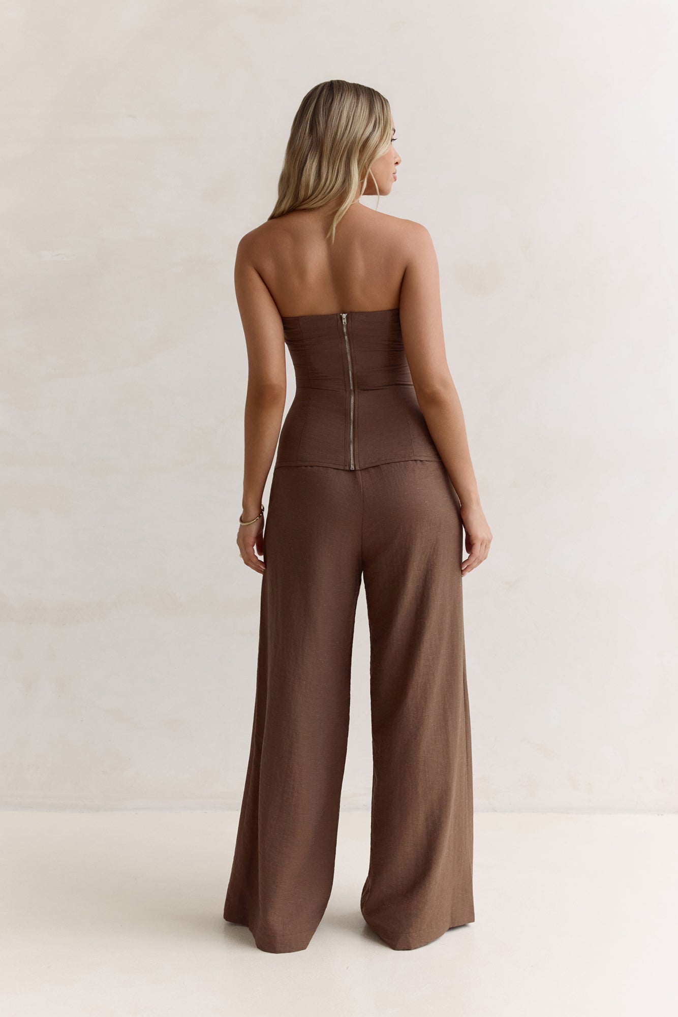 Laidback Lover Strapless Set Brown
