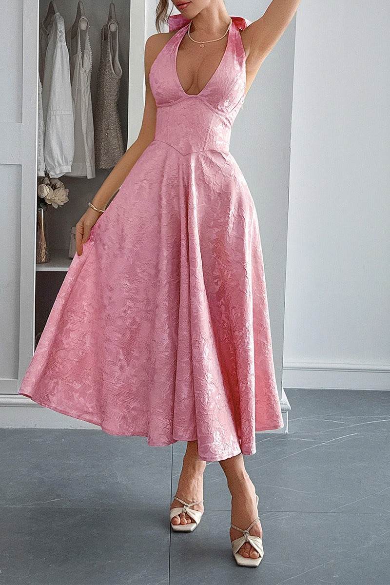 A-Line Midi Jacquard Casual Dresses 926130593341