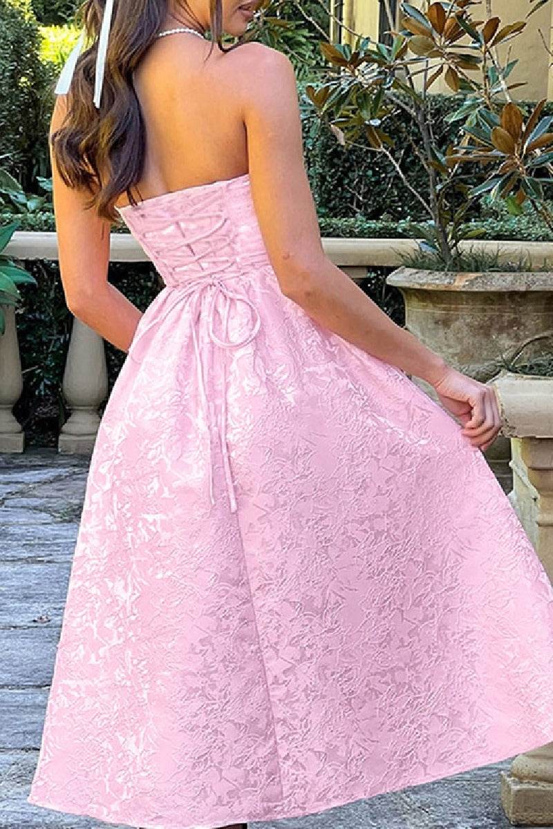 A-Line Midi Jacquard Dress 885712252250
