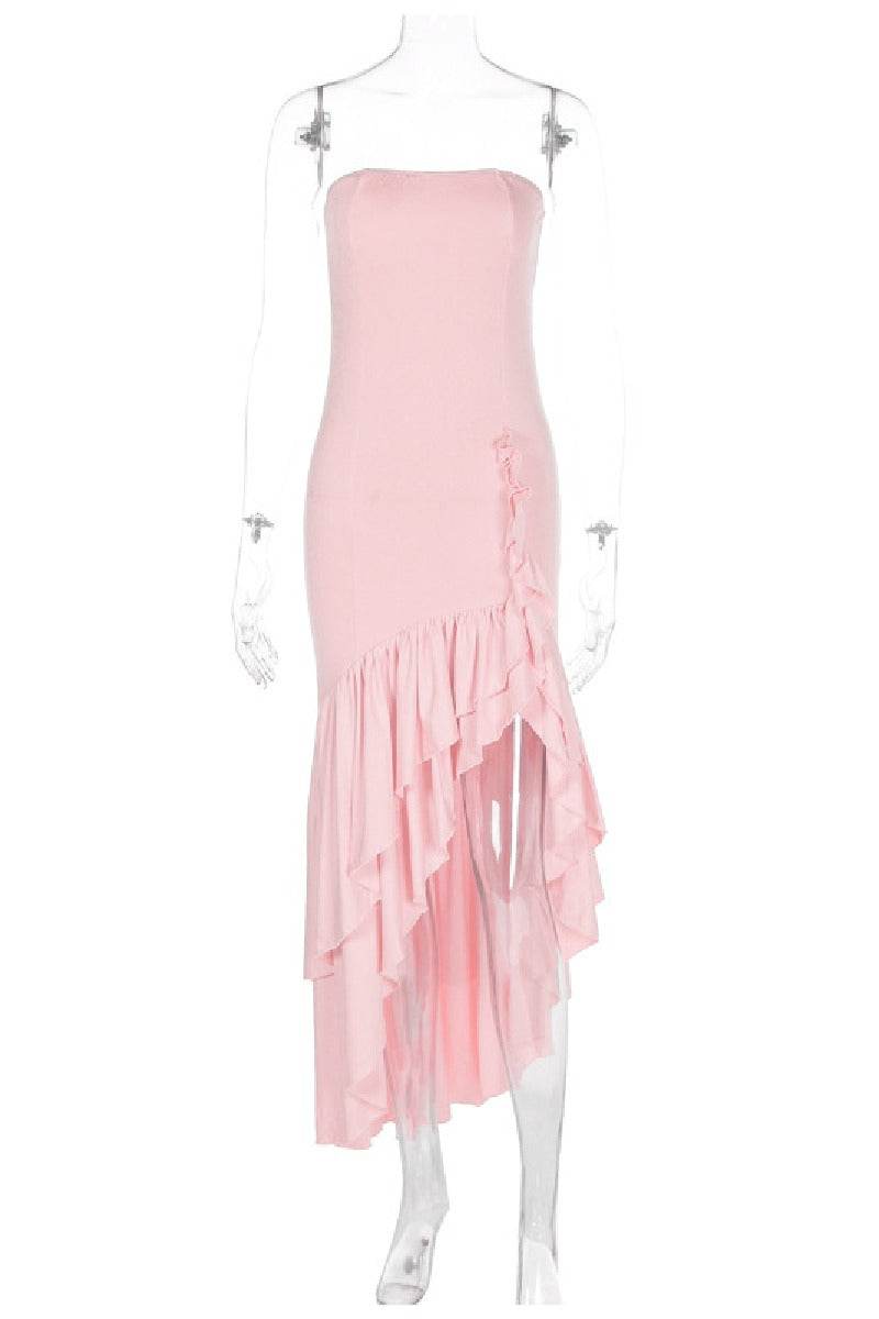 Mermaid High-Low Stretch Formal Evening Dresses 746074126248