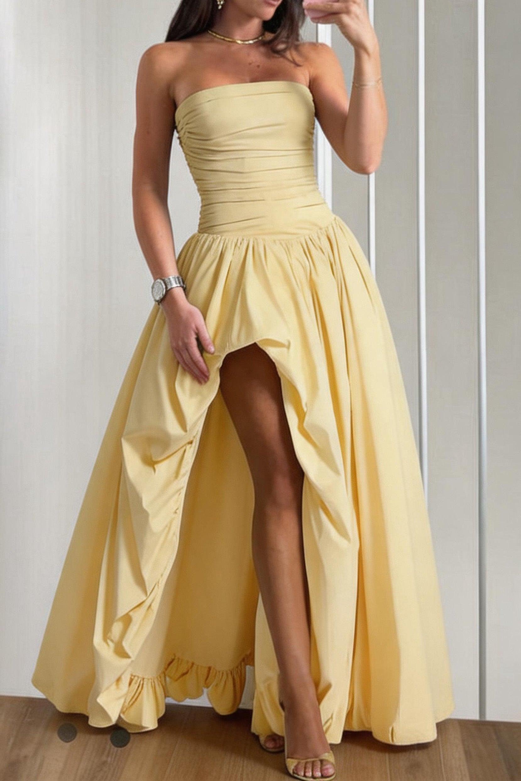 Asymmetry High-Low Formal Evening Dresses 908564007759