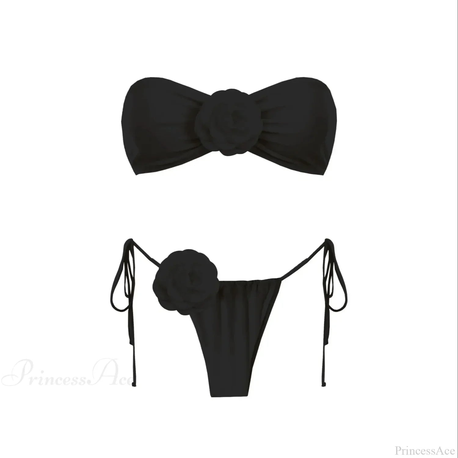 3D Flower Bandage Bikini Set
