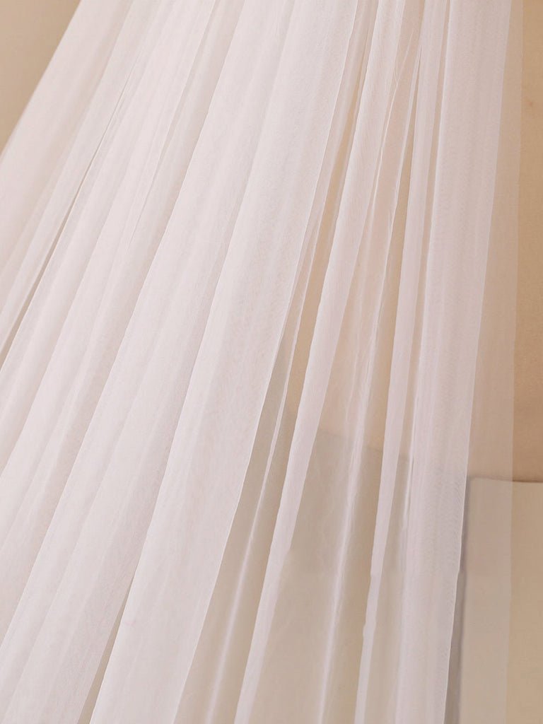 3D Flower Lace with Rhinestones Cathedral Veil Bridal Veil Wedding Veil