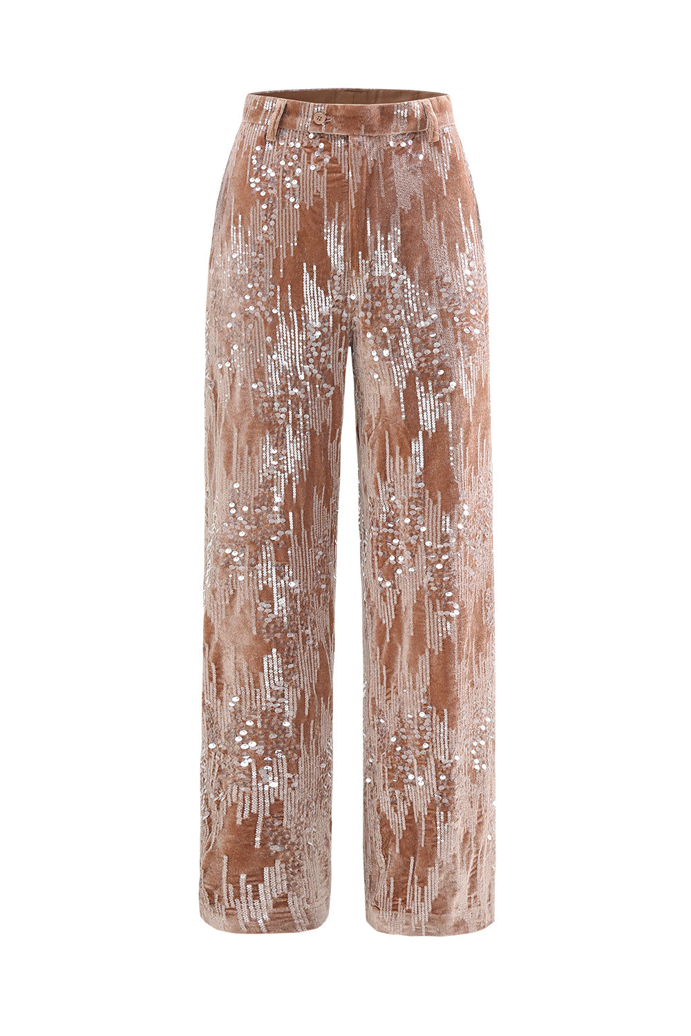 Sparkly Dusty Rose 2 Pieces Notched Lapel Women's Suits with Feather