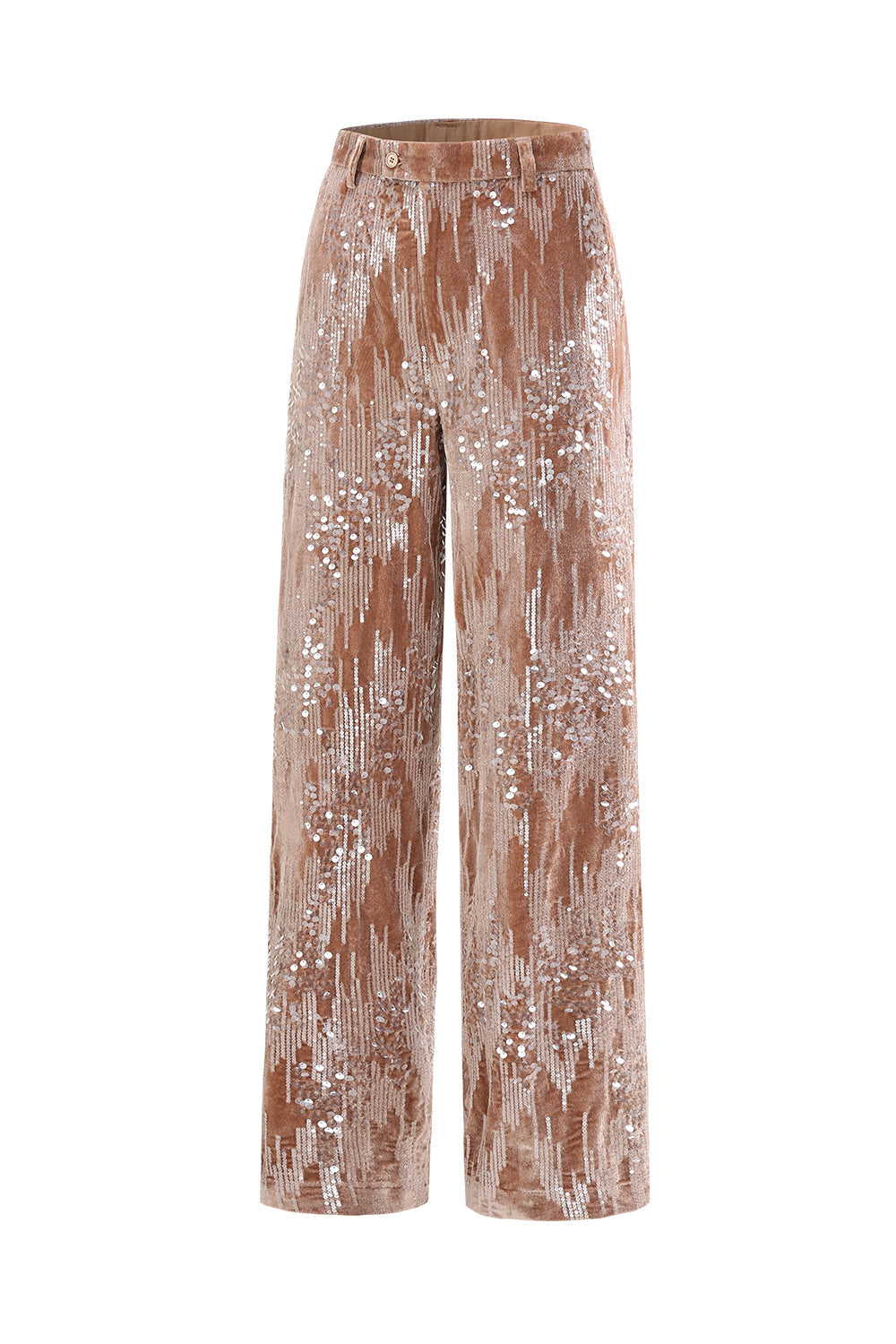 Sparkly Dusty Rose 2 Pieces Notched Lapel Women's Suits with Feather
