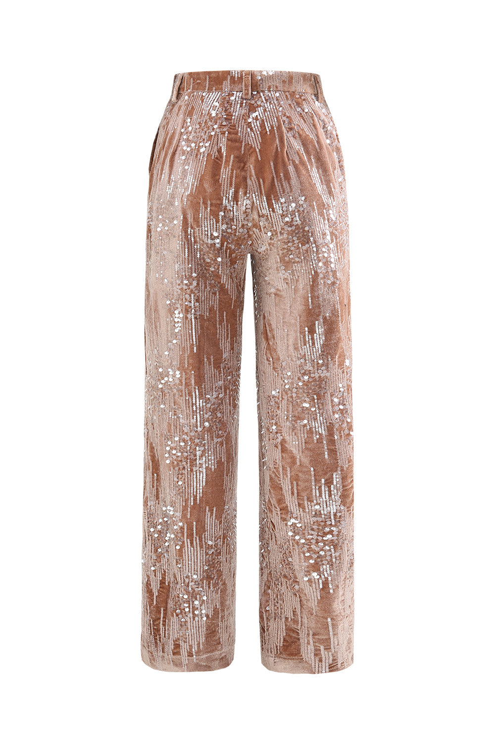 Sparkly Dusty Rose 2 Pieces Notched Lapel Women's Suits with Feather