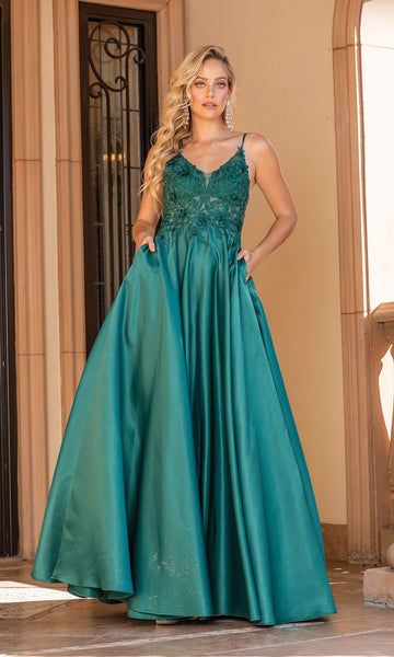 A-Line Long Prom Ball Gown: Dancing Queen 4326