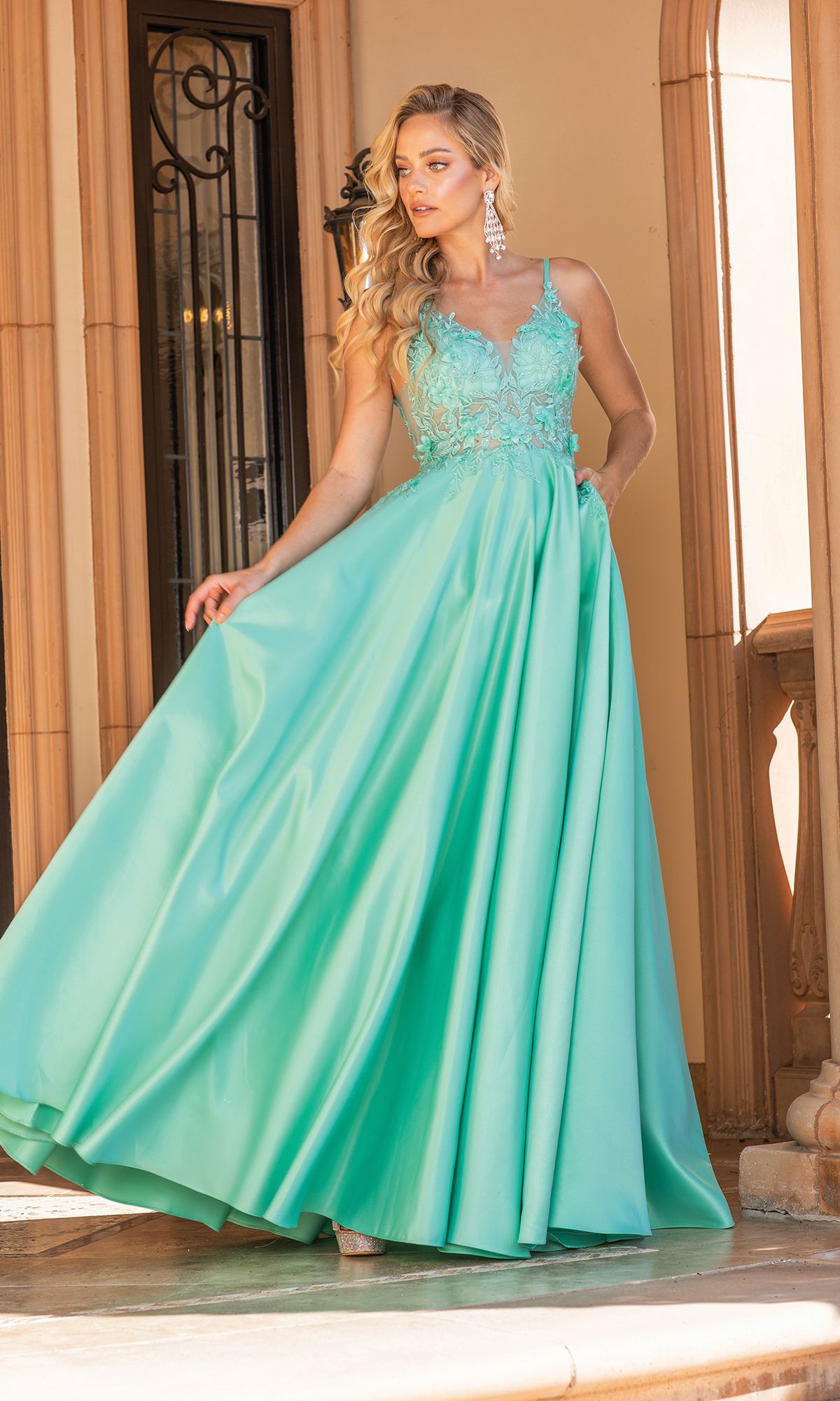 A-Line Long Prom Ball Gown: Dancing Queen 4326