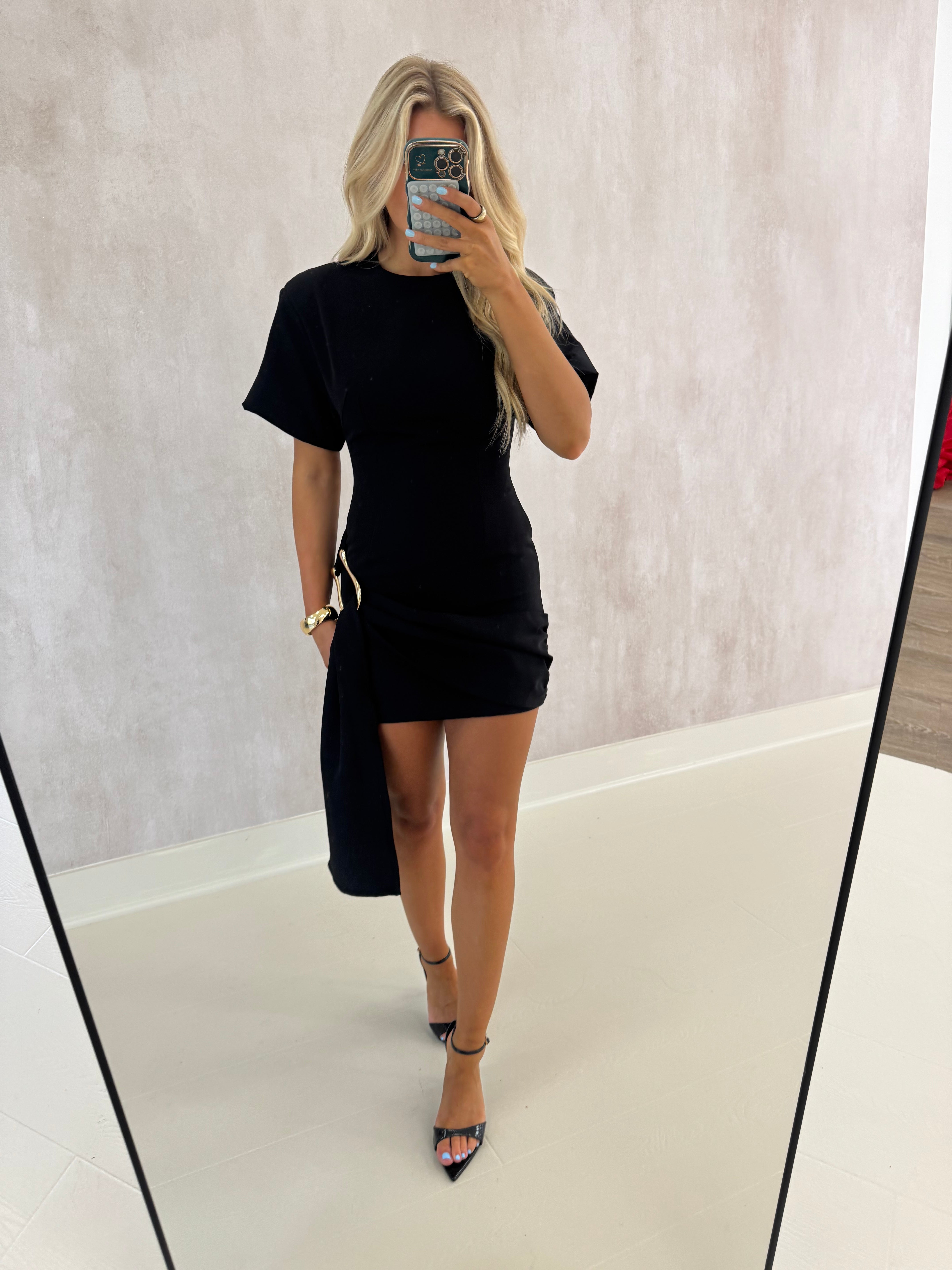 Aubrey Mini Dress-Black