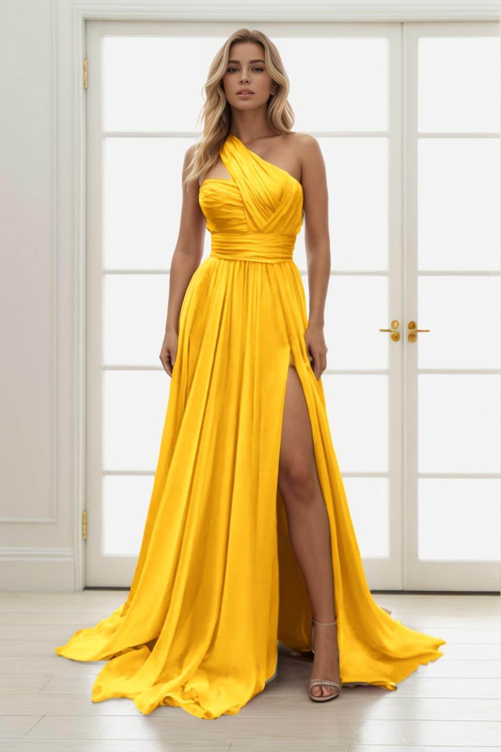 A-Line Maxi Chiffon Prom Dress CS0435