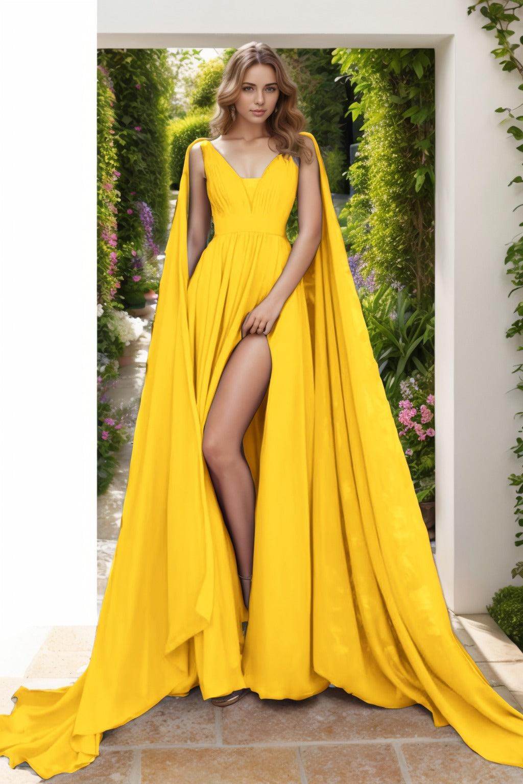 A-Line Floor Length Chiffon Prom Dress CS0454