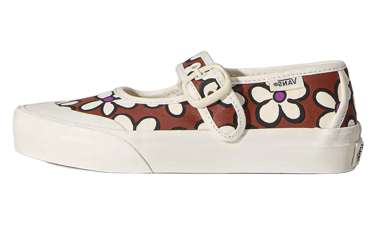 Mary Jane Flowers PS Rust Bronze VN000CYKFSB1