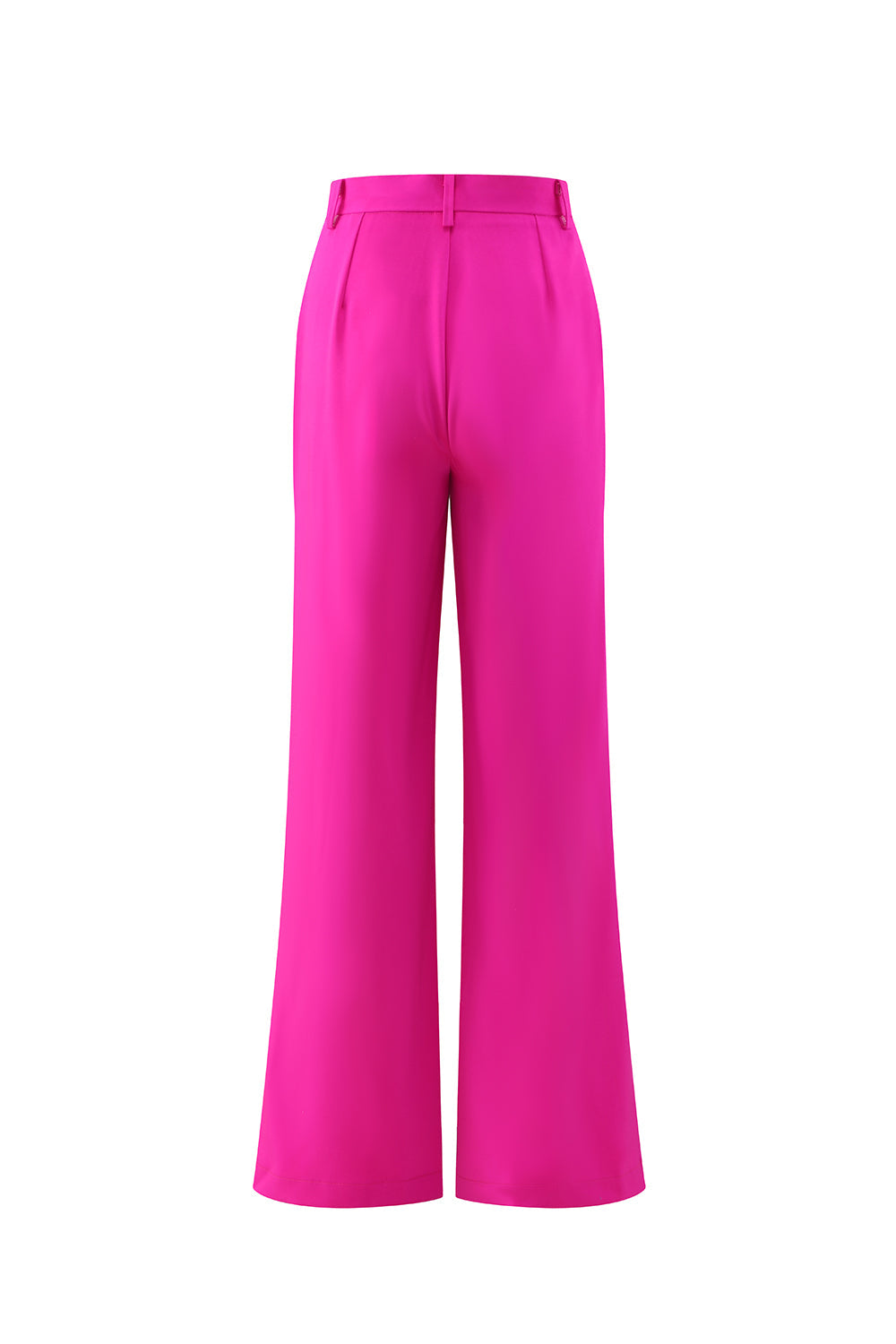 Fuchsia Long Sleeves 2 Piece Business Suits with Pockets