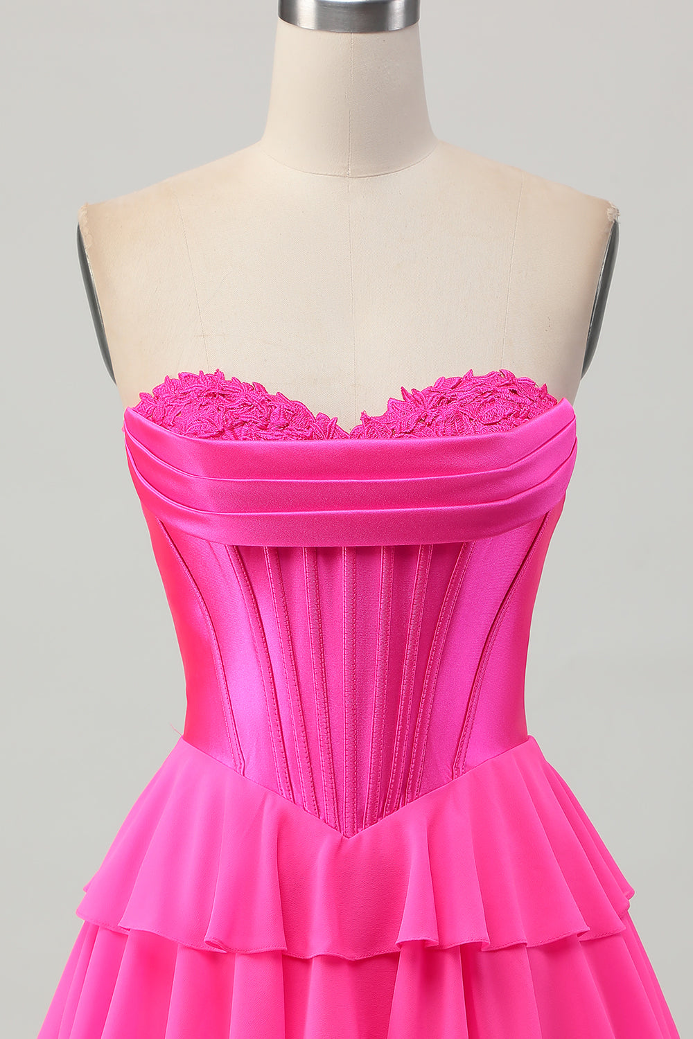 Yellow Ruched Sweetheart Corset Short Homecoming Dress with Appliques