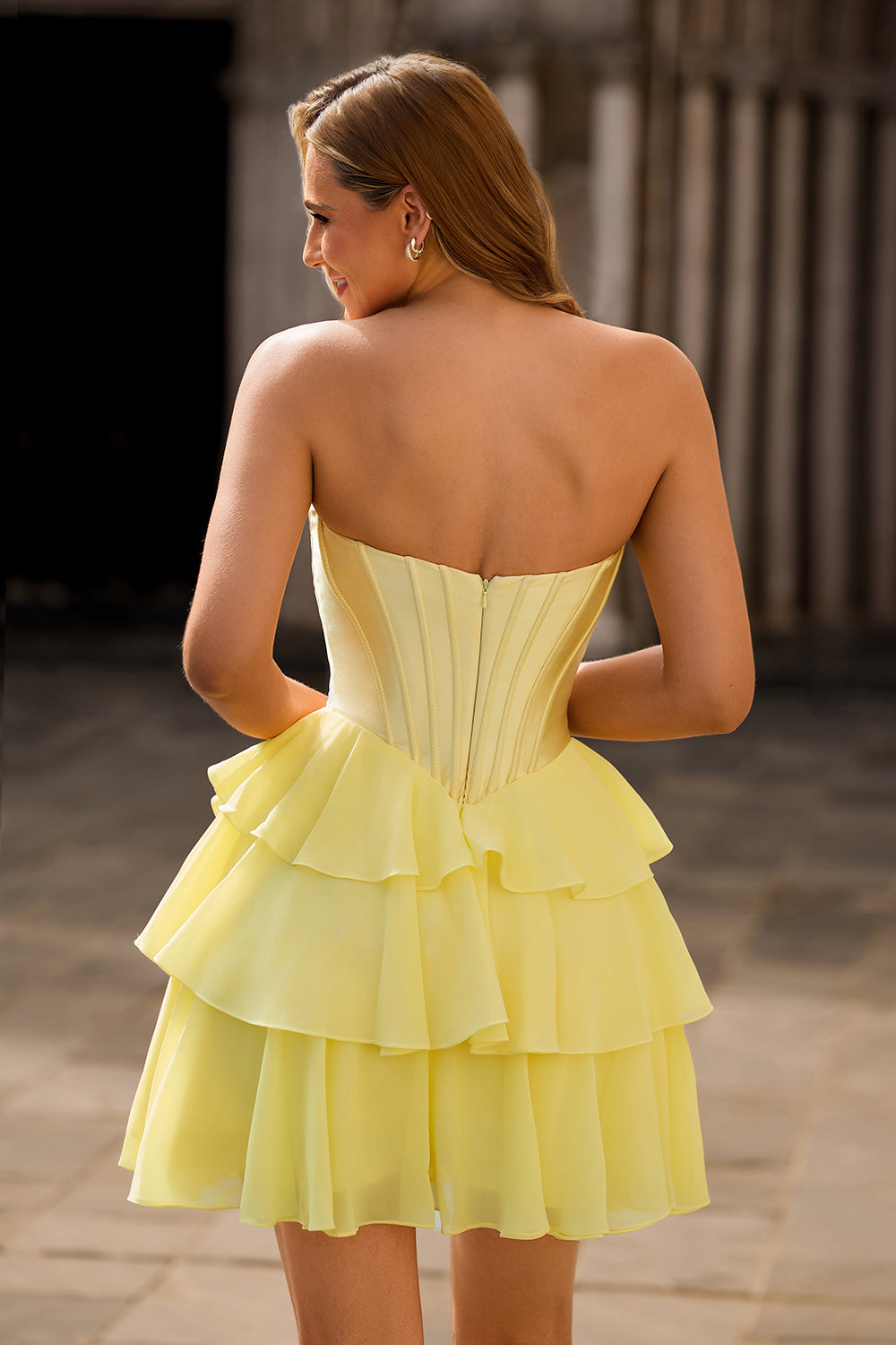 Fuchsia Ruched Corset Sweetheart Short Homecoming Dress with Appliques