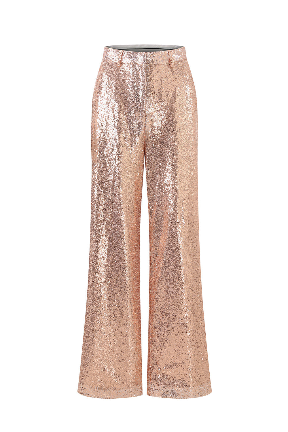 Sparkly Golden Notched Lapel 2 Piece Women Suits