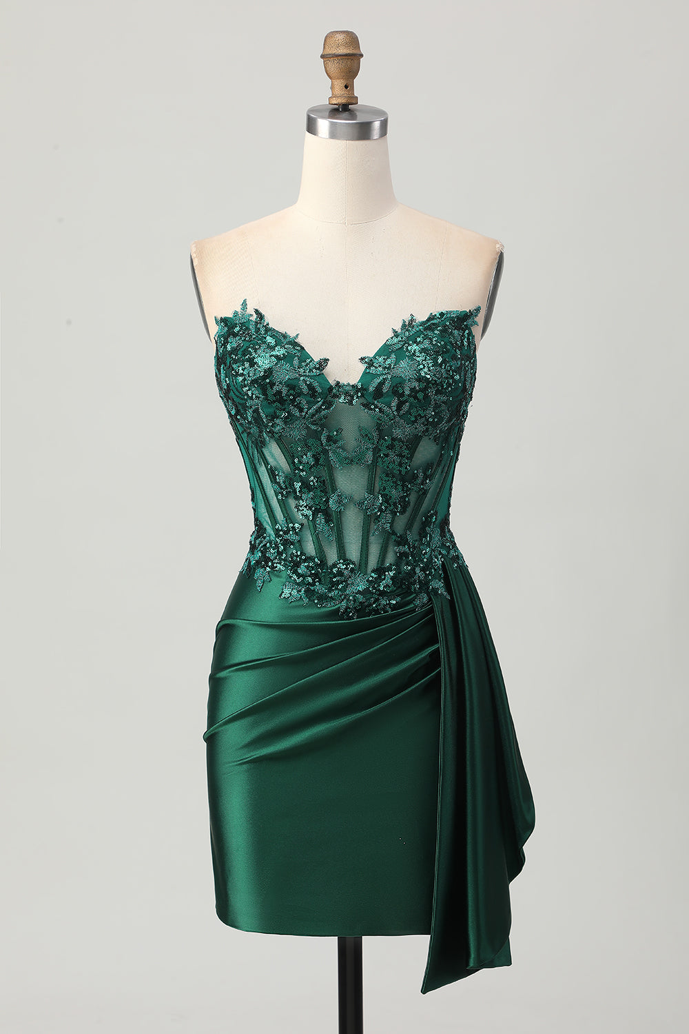 Sparkly Burgundy Corset Tight Short Homecoming Dress with Sequins