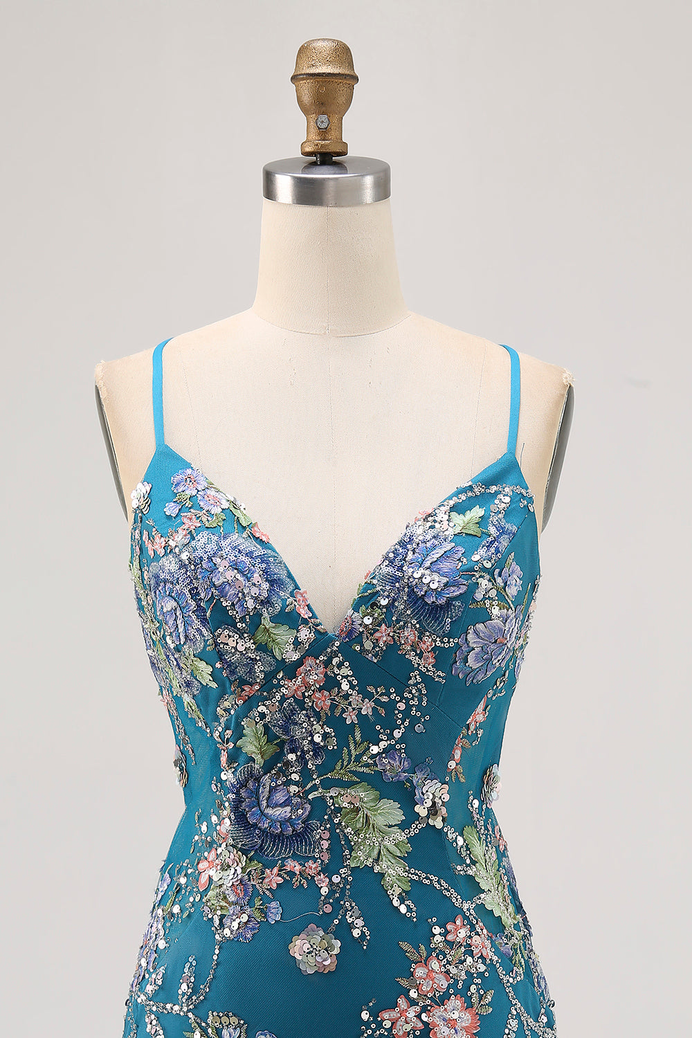 Sparkly Peacock Floral Tight Beaded Short Homecoming Dress with Sequin