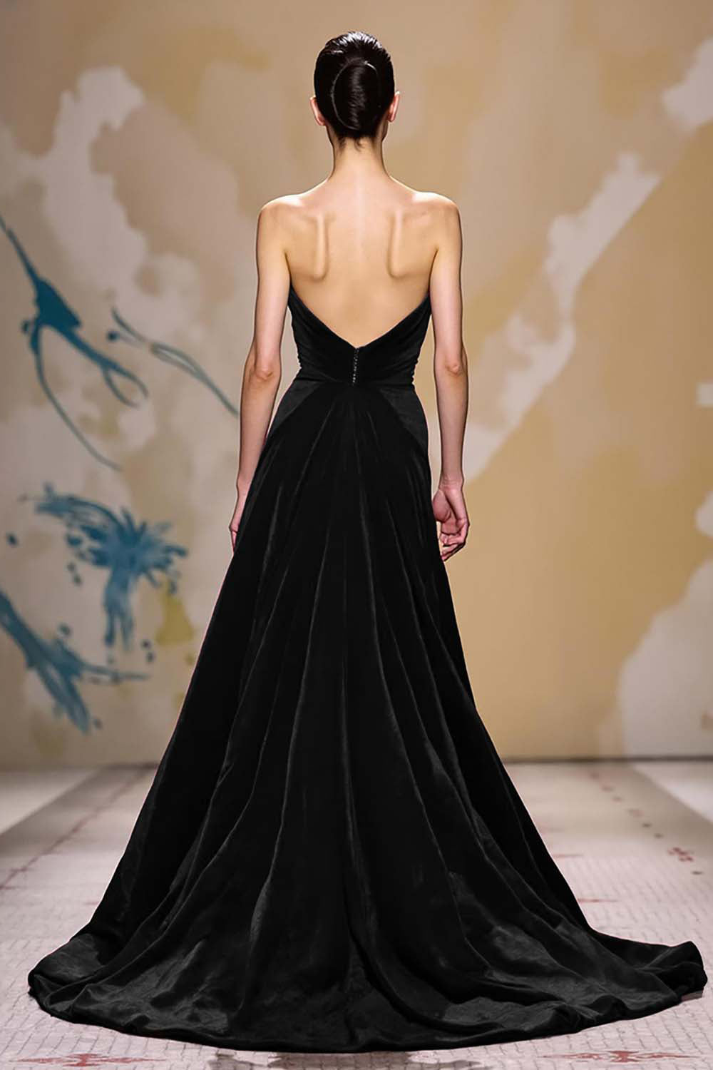 Dark Red Velvet Sheath Strapless Long Holiday Party Dress with Cape