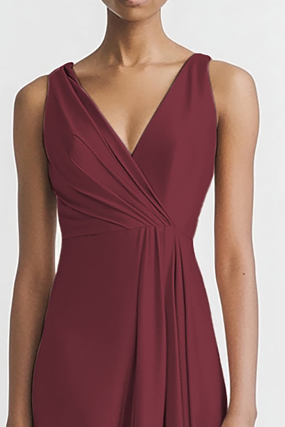 Black Satin A Line V Neck Long Evening Dress