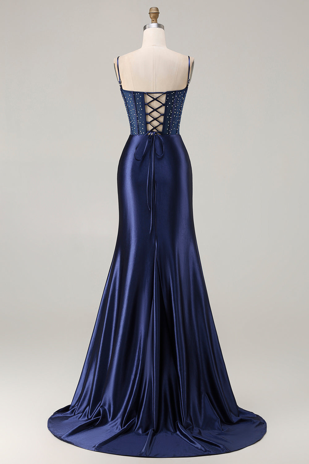Floral Burgundy Mermaid Appliqued Long Corset Prom Dress with Slit