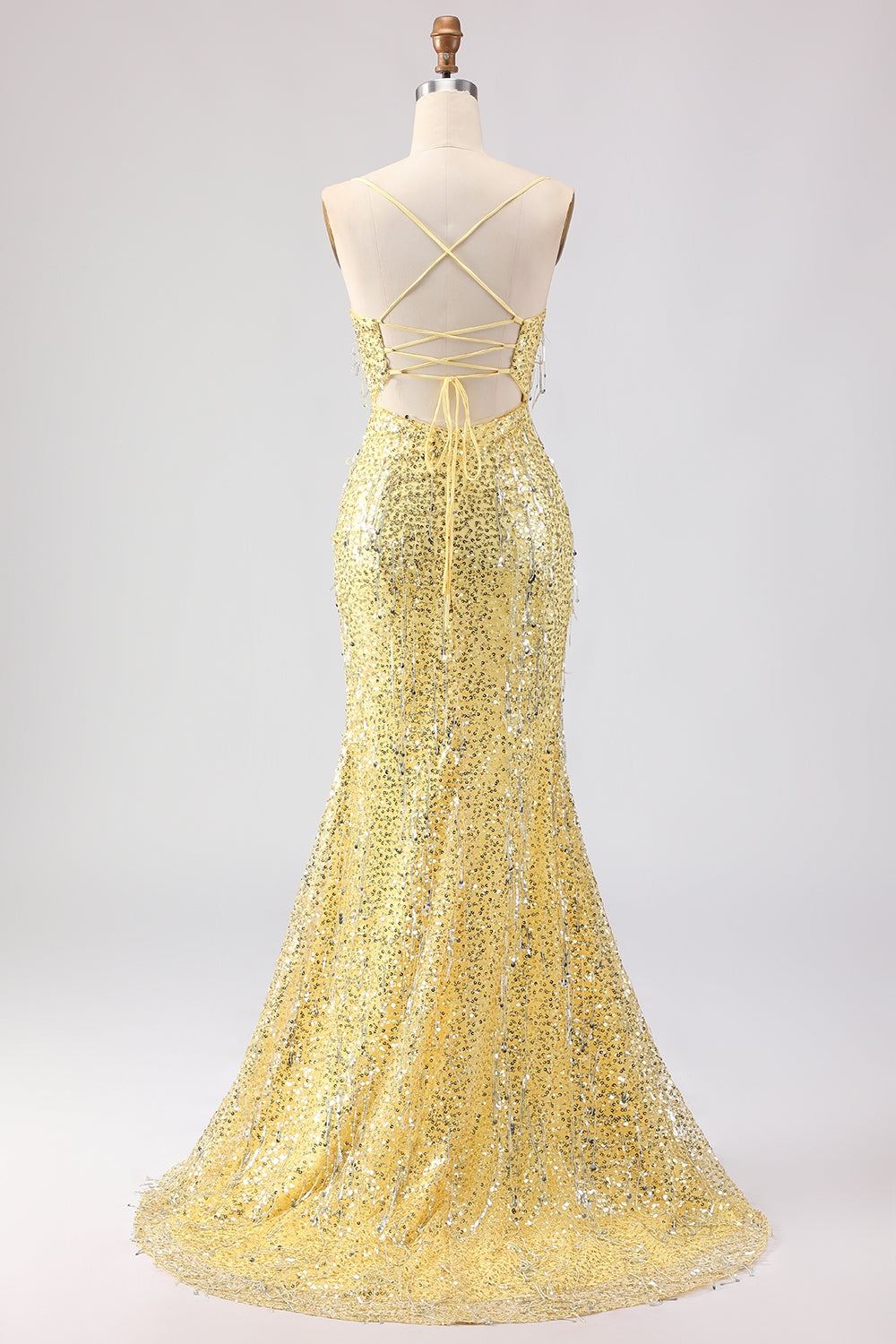 Sparkly Burgundy Mermaid Sequins Long Prom Dress with Slit