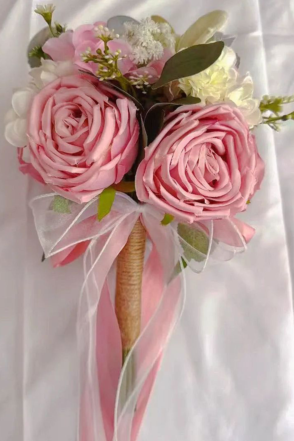 White Holding Flower Bridal Bouquet