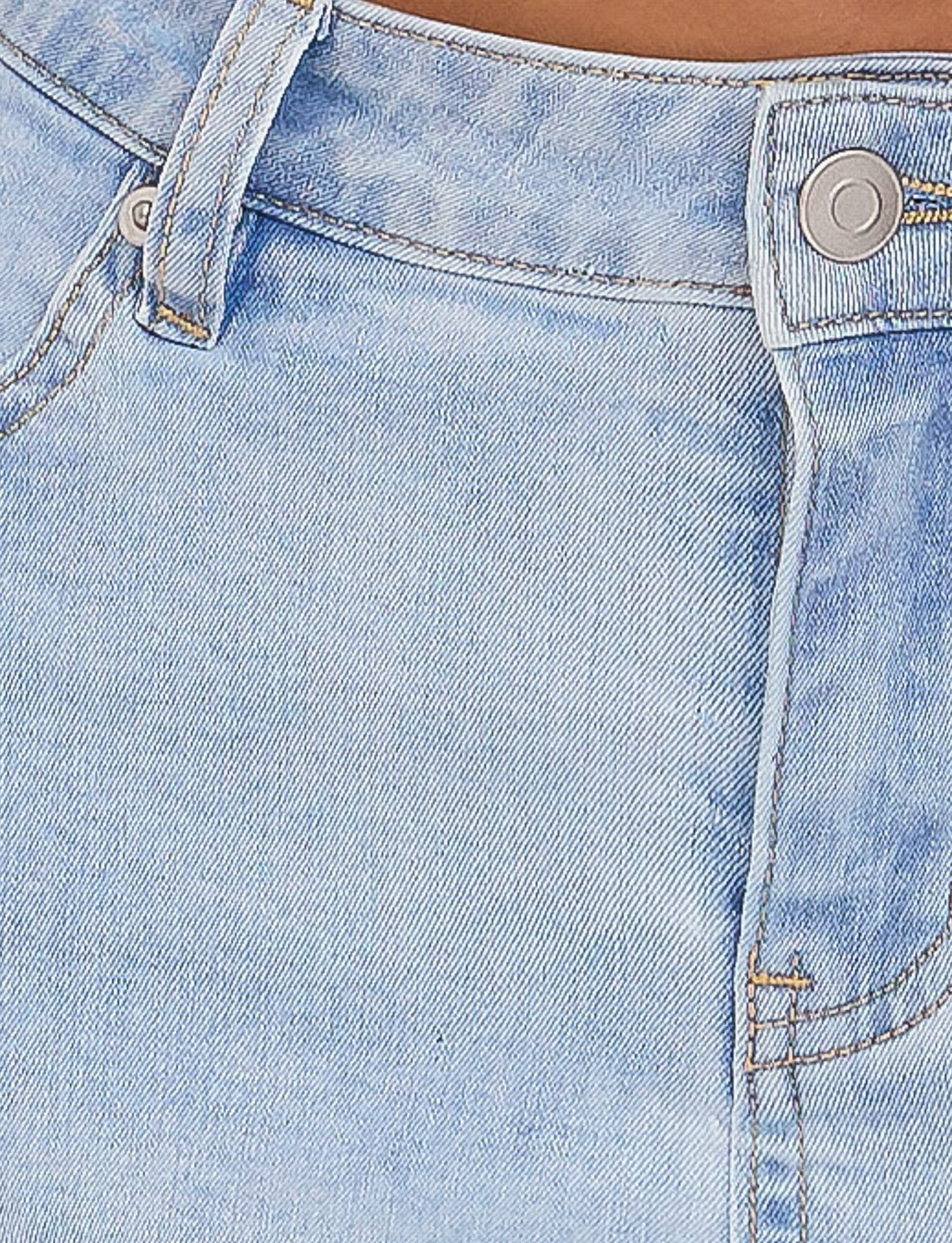 AMAYA MINI SKIRT - BLUE : LIGHT WASH