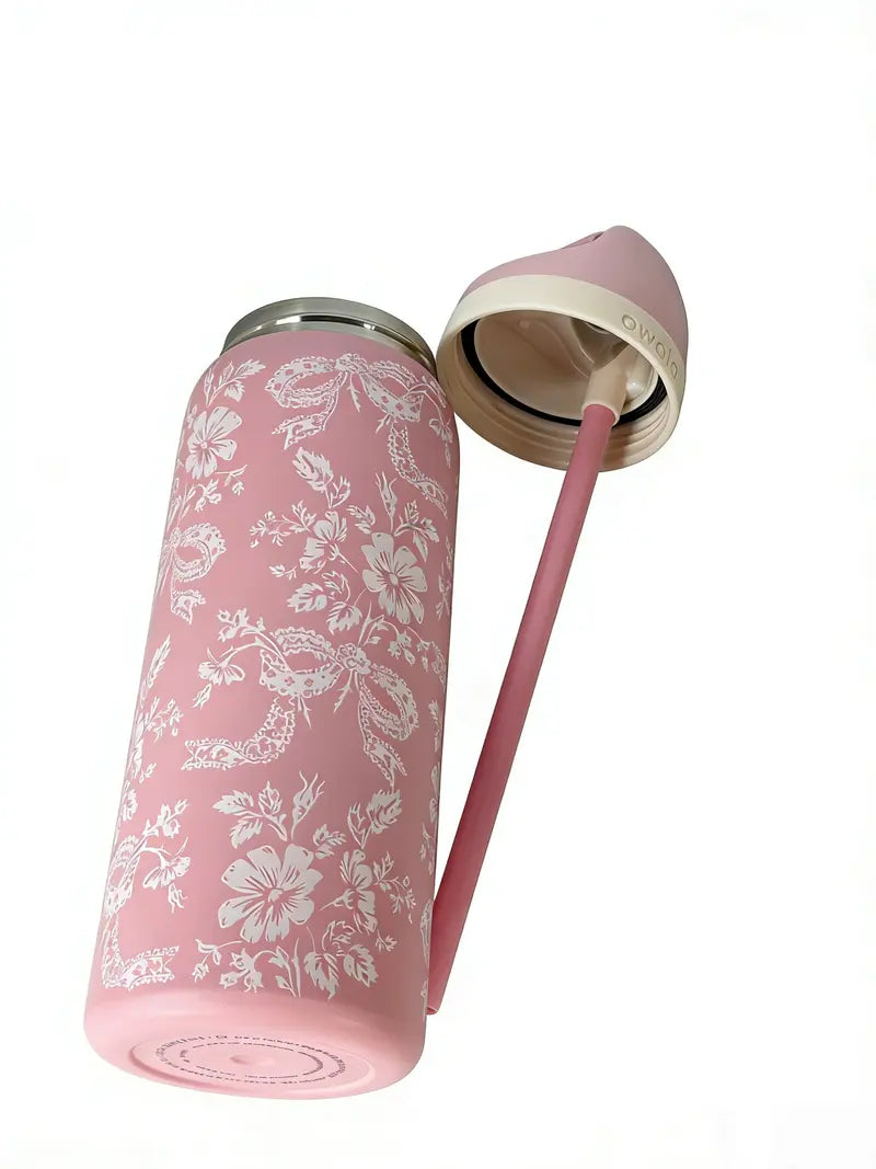 Owala Pink Ladybug Floral Tumbler 32oz