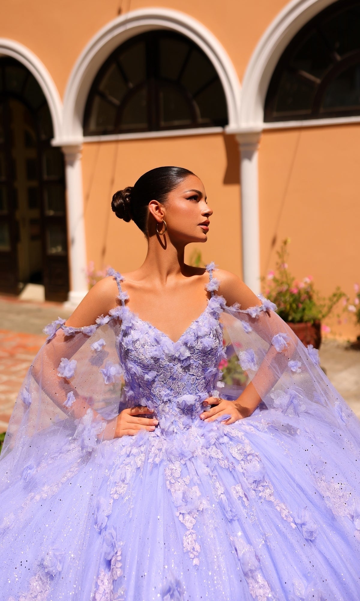 Amarra 54254 Periwinkle Purple Quincea¡èera Dress