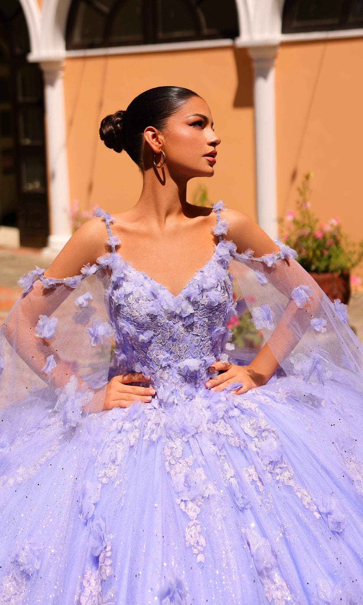 Amarra 54254 Periwinkle Purple Quincea¡èera Dress
