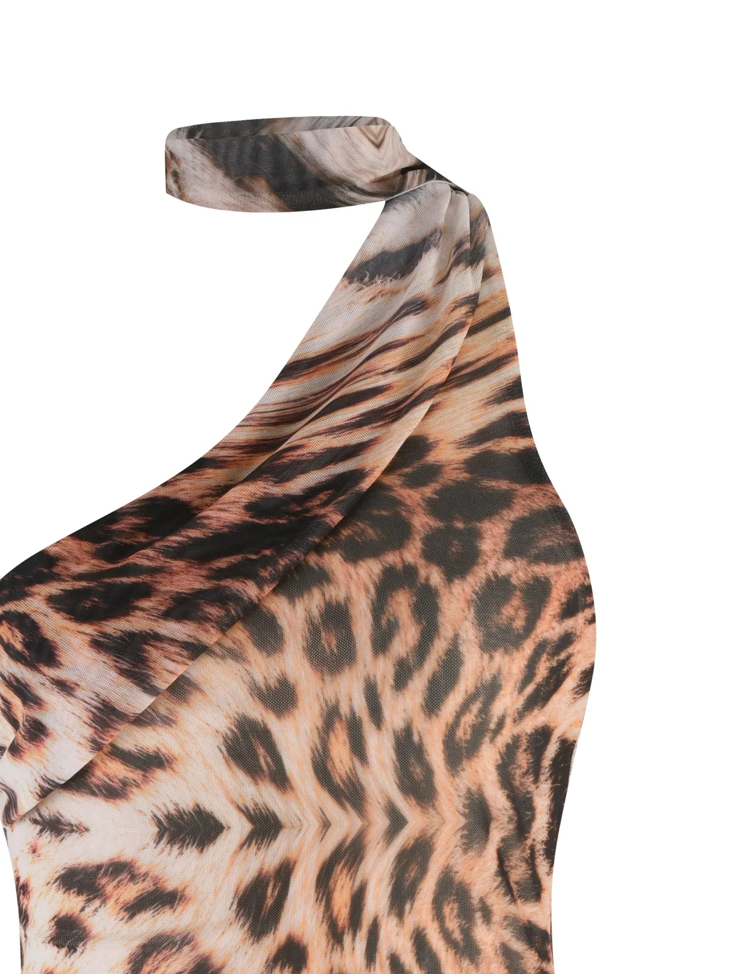 ALLIRA MESH MINI DRESS 2.0 - NEUTRAL : LEOPARD : LEOPARD HAZE
