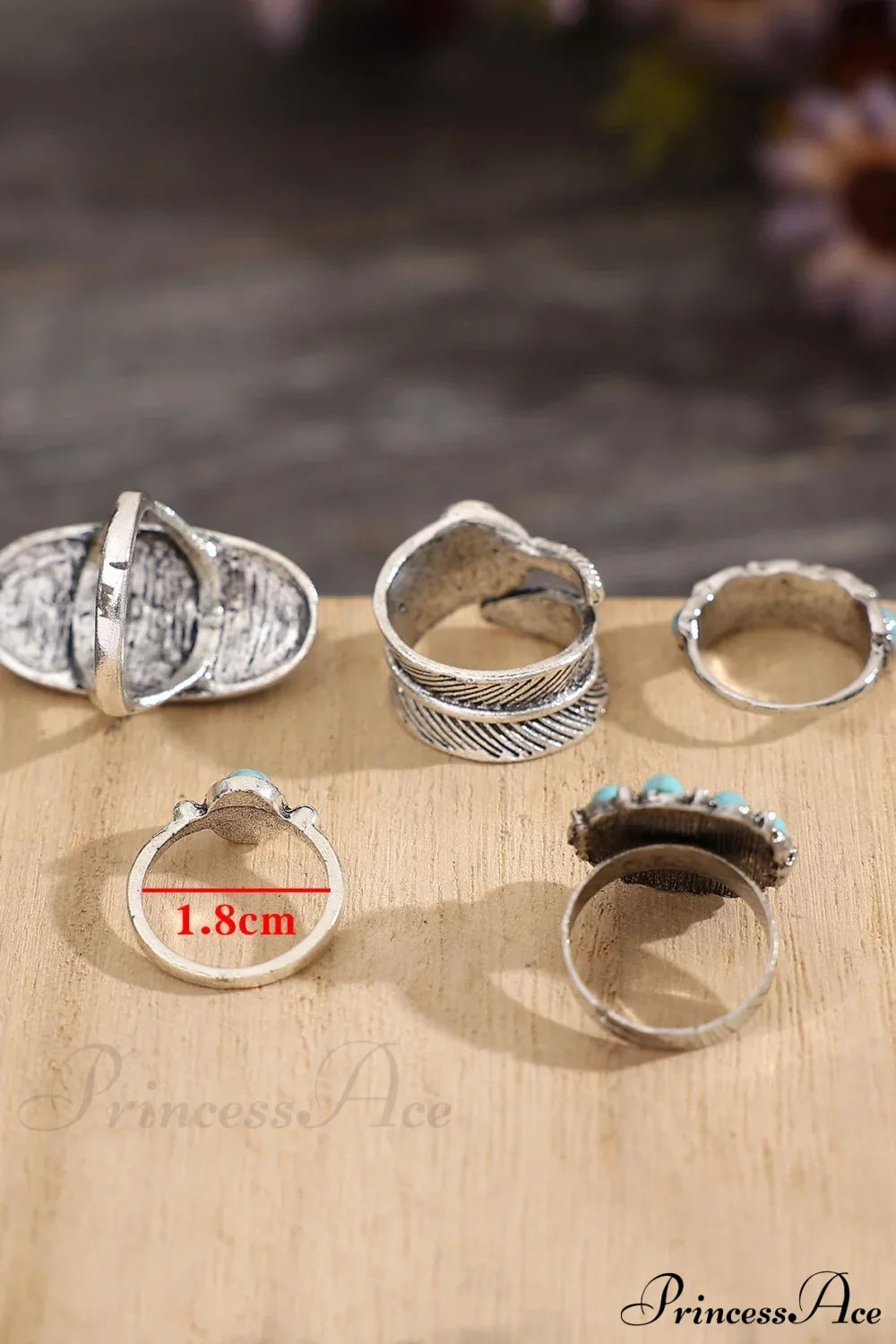 5pcs Vintage & Fashionable & Exquisite Bohemian Ring
