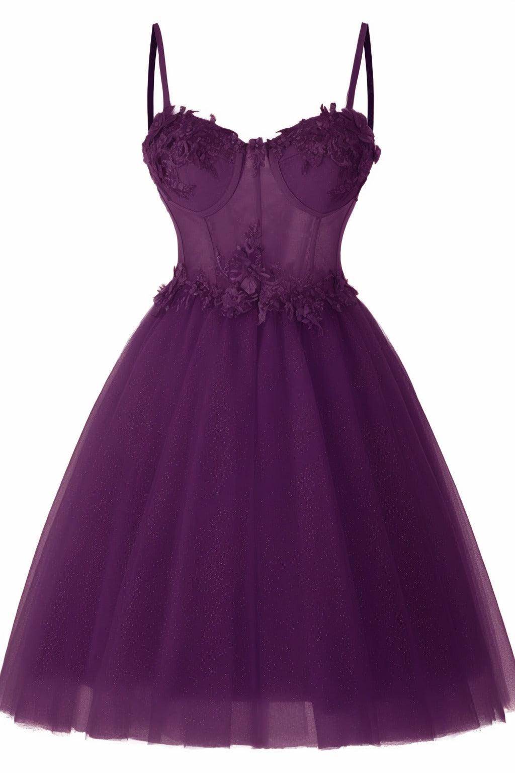 A-Line Short-Mini Tulle Prom Dress CS0400