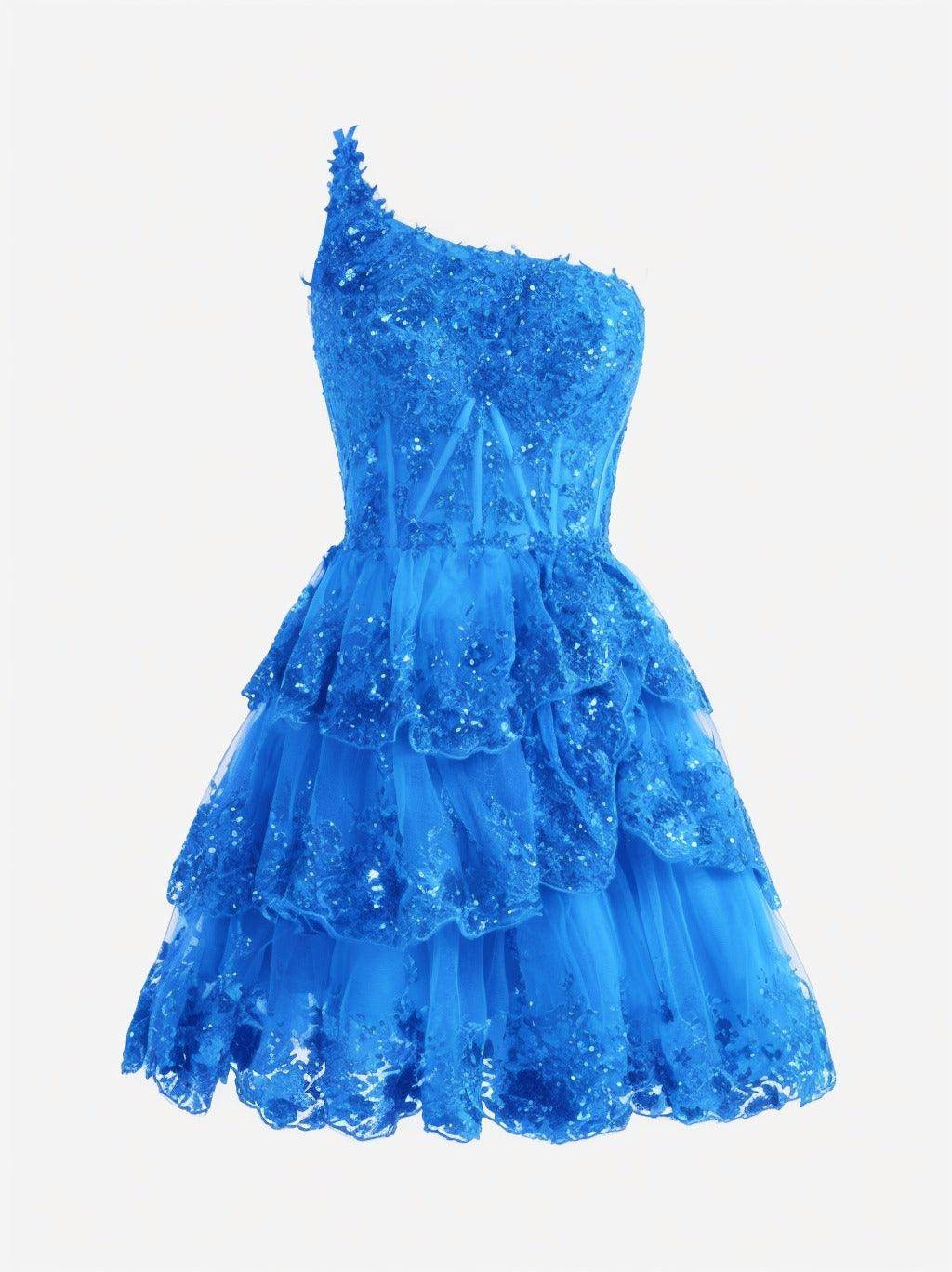 A-line Short Mini Tulle Prom Dress CS0420