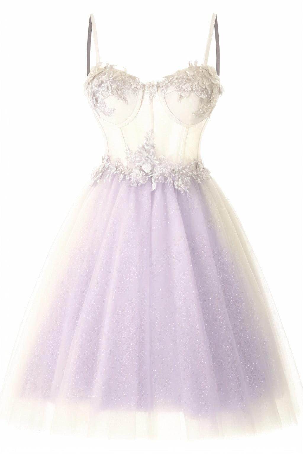 A-Line Short-Mini Tulle Prom Dress CS0400