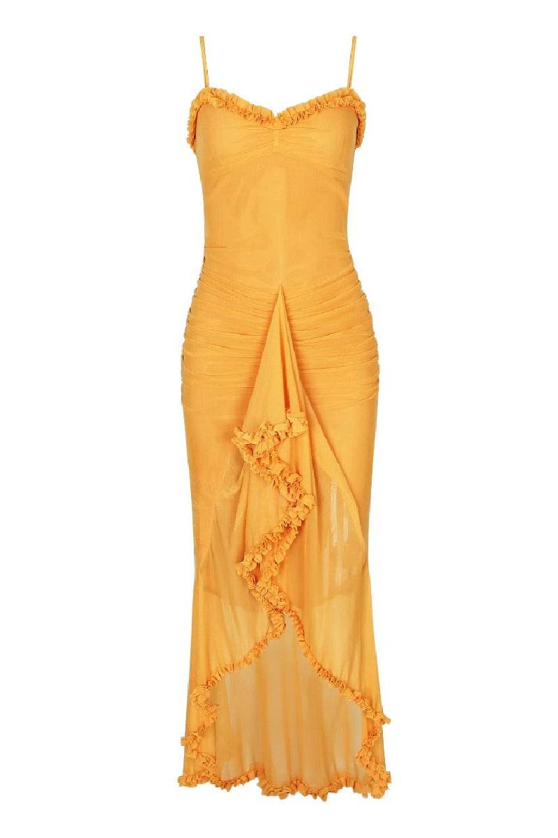 Trumpet-Mermaid High-Low Tulle Semi Formal Wedding guest dresses 833386514721