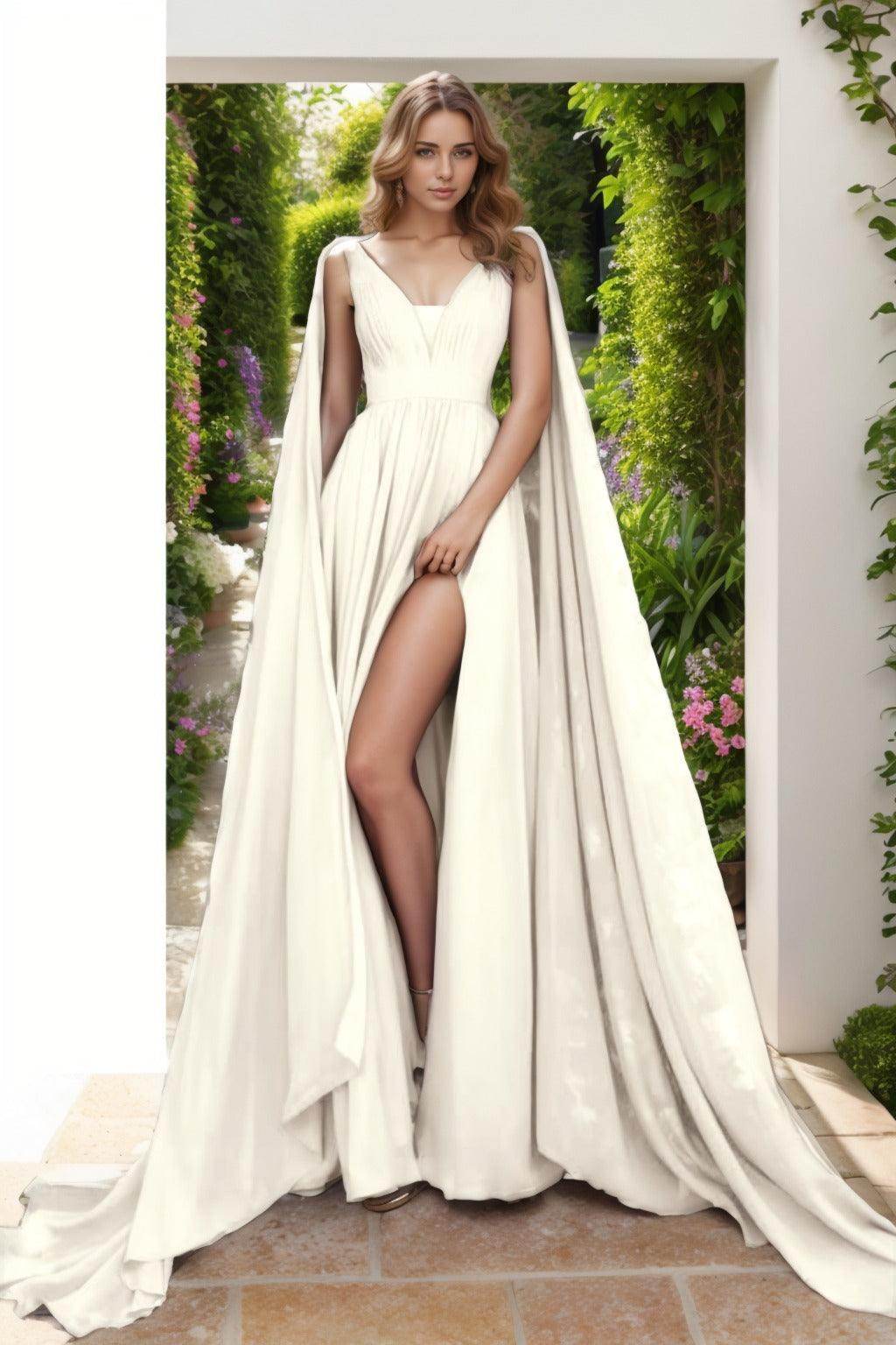 A-Line Floor Length Chiffon Prom Dress CS0454