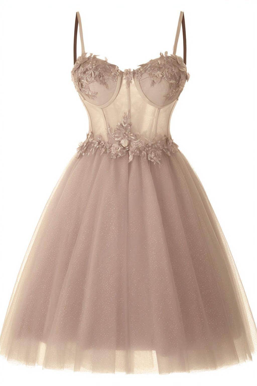 A-Line Short-Mini Tulle Prom Dress CS0400