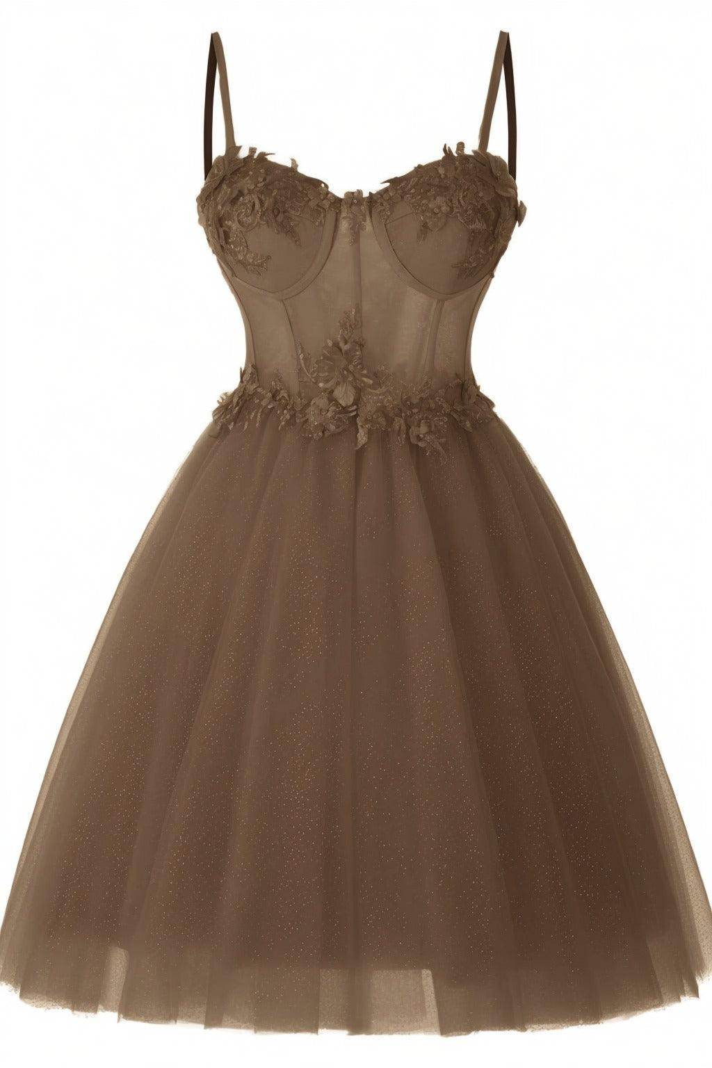 A-Line Short-Mini Tulle Prom Dress CS0400